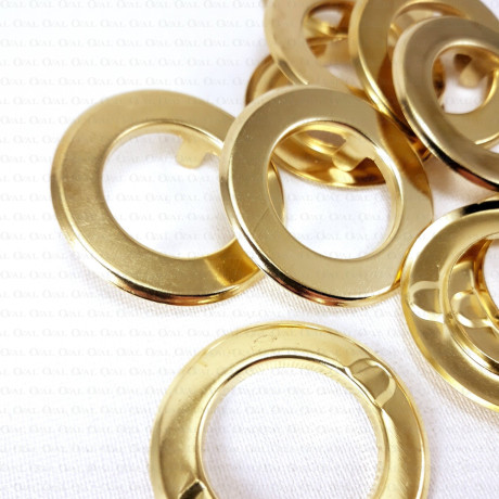 Oczka stalowe 21mm/20szt  PŁASKIE  2808