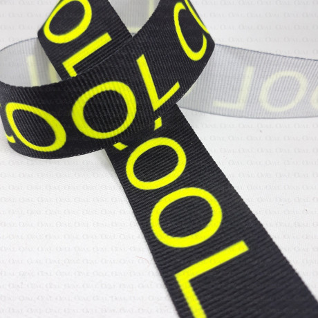 Decorative tape with inscriptions 25mm /1 or 50m 2296