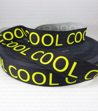 Decorative tape with inscriptions 25mm /1 or 50m 2296