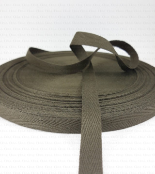 Cotton herringbone tape 10mm / 50m 2823