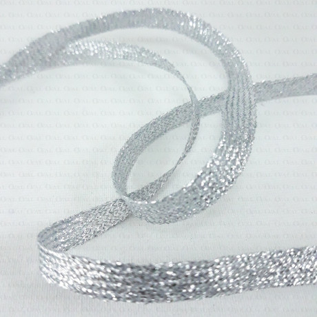 Taśma ozdobna 6mm,8mm,srebrna 2226