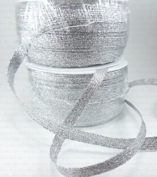 Taśma ozdobna 6mm,8mm,srebrna 2226