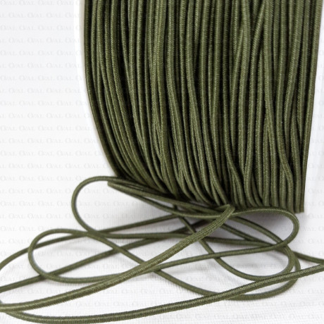 Round green cord 1mm 5 or 50m no.522