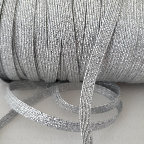 Guma 5mm/1 lub 50m srebrna   2845