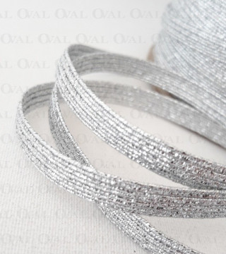 Guma 5mm/1 lub 50m srebrna   2845