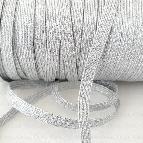 5mm/1 or 50m silver elastic 2845