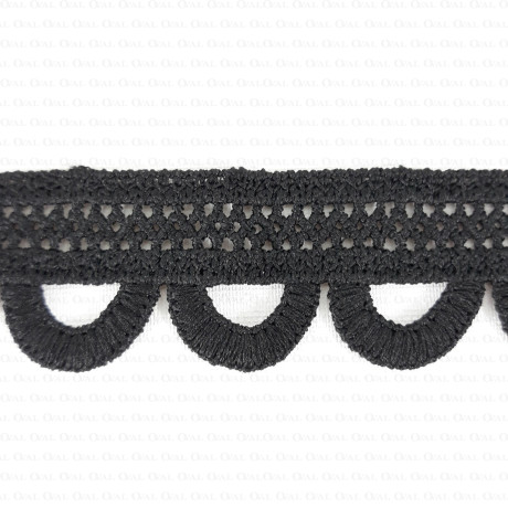 Guipure lace trim 30mm/1m 1981