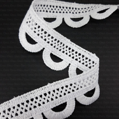 Guipure lace 30 mm /1 m white 2232