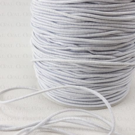 Round elastic 1.2mm /1m or 100m White 526