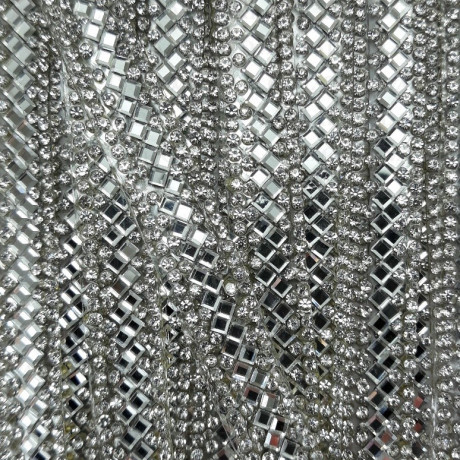 Tape with crystals, decorative tape with crystals for curtains