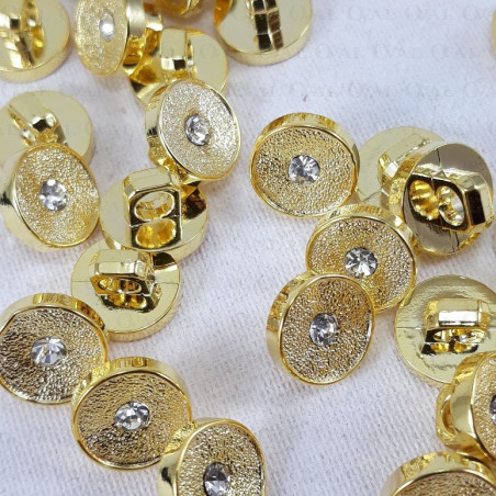 Plastic button 10mm/144pcs gold 2856
