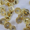 Guzik plastikowy 10mm/144szt złoty 2856