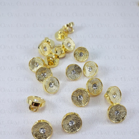 Plastic button 10mm/144pcs gold 2856
