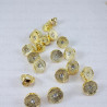 Plastic button 10mm/144pcs gold 2856