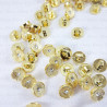 Plastic button 10mm/144pcs gold 2856