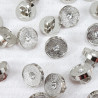 Plastic button 10mm/144pcs silver 2857