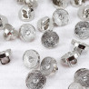 Plastic button 10mm/144pcs silver 2857