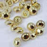 Metallic button 11mm/144pcs gold 2858