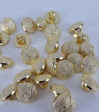 Plastic button 10mm/144pcs gold 2859