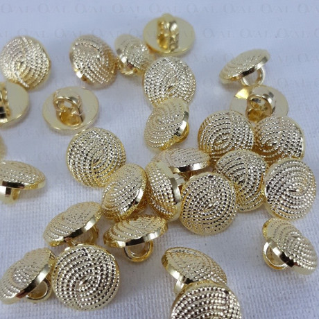 Plastic button 10mm/144pcs gold 2859