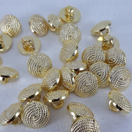 Plastic button 10mm/144pcs gold 2859
