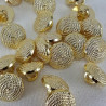Plastic button 10mm/144pcs gold 2859