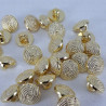 Plastic button 10mm/144pcs gold 2859