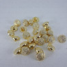 Plastic button 10mm/144pcs gold 2859
