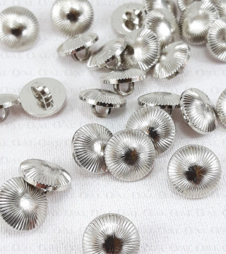 Guzik plastikowy 10mm,11,5mm/144szt srebrny 2860