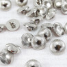 Plastic button 10mm, 11.5mm / 144 pcs silver 2860