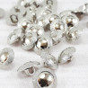 Plastic button 11.5mm/144pcs silver 2861