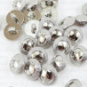 Plastic button 11.5mm/144pcs silver 2861
