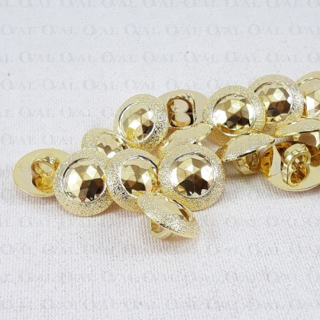 Plastic button 11.5mm/144pcs gold 2862