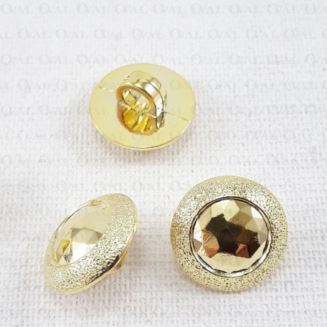 Plastic button 11.5mm/144pcs gold 2862