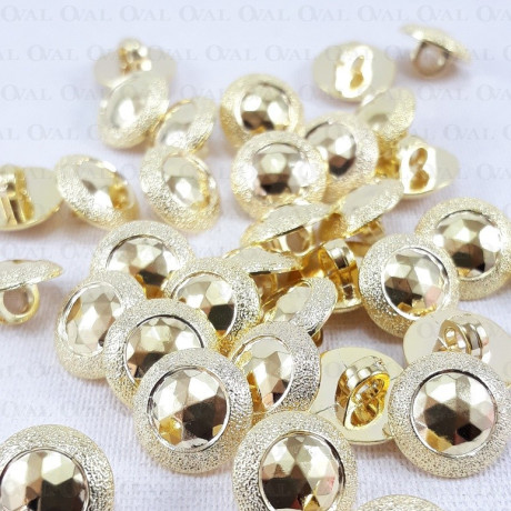 Guzik plastikowy 11,5mm/144szt złoty 2862