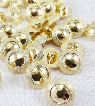 Plastic button 11.5mm/144pcs gold 2862