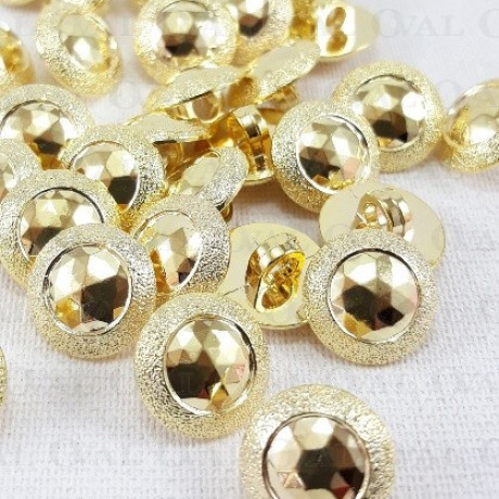 Plastic button 11.5mm/144pcs gold 2862