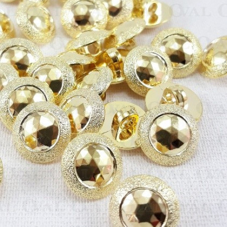 Plastic button 11.5mm/144pcs gold 2862