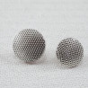 Plastic button 10mm, 8.5mm/144pcs silver 2863