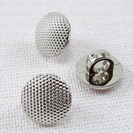 Plastic button 10mm, 8.5mm/144pcs silver 2863