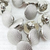 Plastic button 10mm, 8.5mm/144pcs silver 2863
