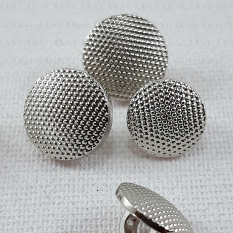 Plastic button 10mm, 8.5mm/144pcs silver 2863