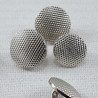 Plastic button 10mm, 8.5mm/144pcs silver 2863