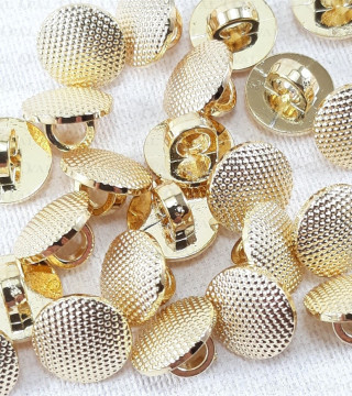 Guzik plastikowy 8,5mm/144szt złoty 2864