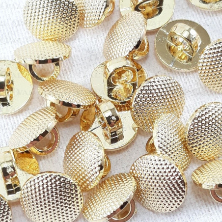 Guzik plastikowy 8,5mm/144szt złoty 2864