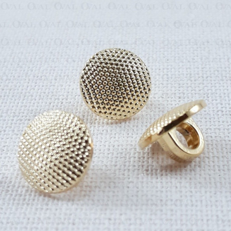 Plastic button 8.5mm/144pcs gold 2864
