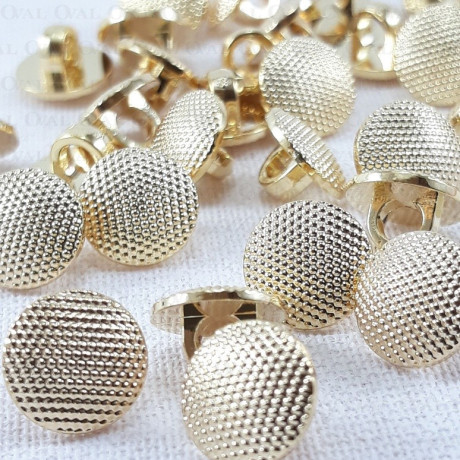 Guzik plastikowy 8,5mm/144szt złoty 2864