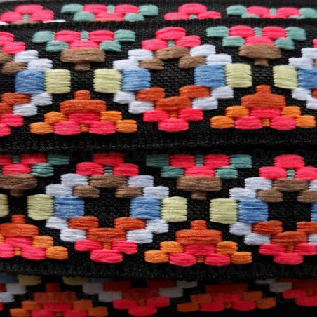 Ethnic decorative ribbon 25 mm no. 176