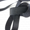 12mm strap elastic / 1m BLACK 2865 E