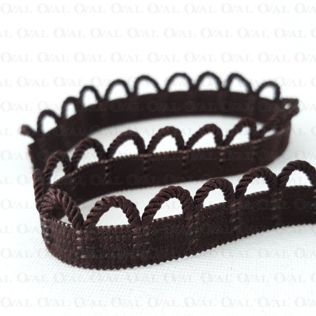 Guma bieliźniana 13mm/1m  brąz 2868